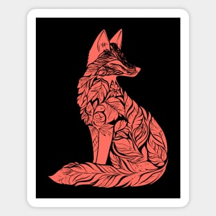 Floral Fox – Clever & Beautiful Woodland Art Magnet